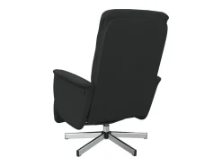 Poltrona| Poltrona | Cadeira Relax | Cadeira reclinável com apoio de pés tecido SHL292878 Preto