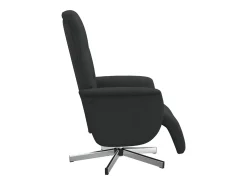 Poltrona| Poltrona | Cadeira Relax | Cadeira reclinável com apoio de pés tecido SHL292878 Preto