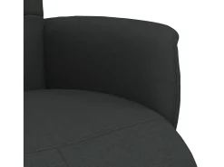 Poltrona| Poltrona | Cadeira Relax | Cadeira reclinável com apoio de pés tecido SHL292878 Preto