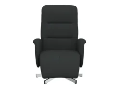 Poltrona| Poltrona | Cadeira Relax | Cadeira reclinável com apoio de pés tecido SHL292878 Preto