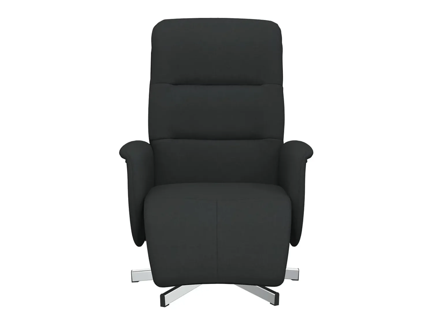 Poltrona| Poltrona | Cadeira Relax | Cadeira reclinável com apoio de pés tecido SHL292878 Preto