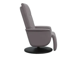 Online Poltrona | Cadeira Relax | Cadeira reclinável com apoio de pés couro artificial SHL926123 Cinzento