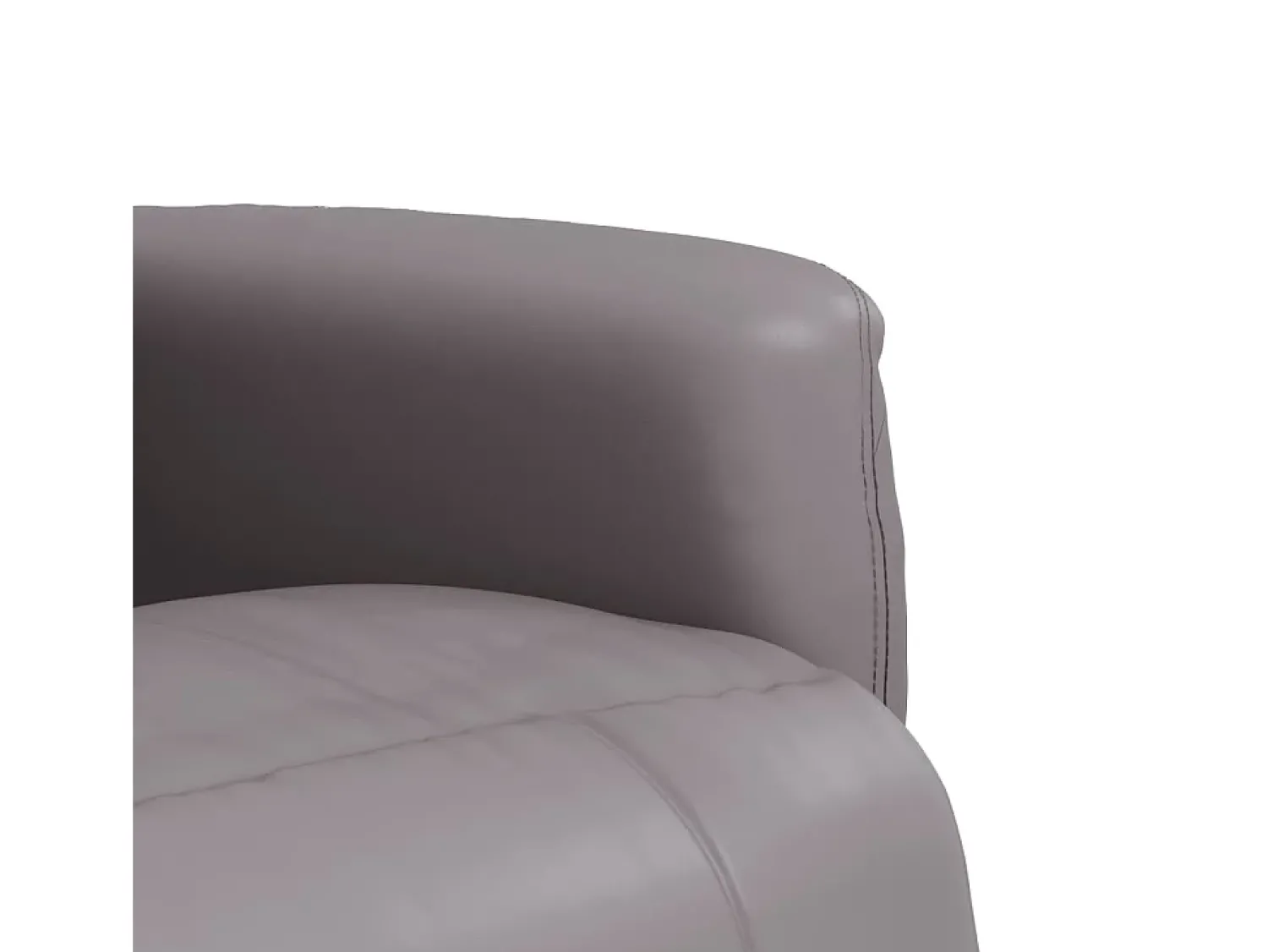 Online Poltrona | Cadeira Relax | Cadeira reclinável com apoio de pés couro artificial SHL926123 Cinzento