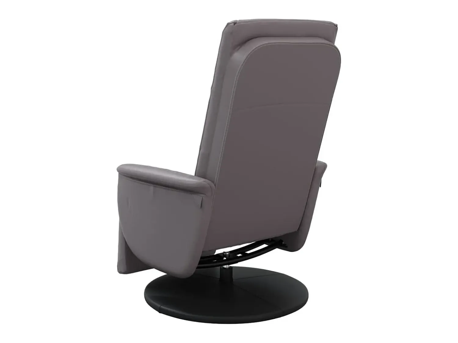 Online Poltrona | Cadeira Relax | Cadeira reclinável com apoio de pés couro artificial SHL926123 Cinzento