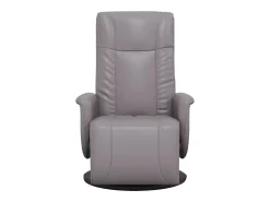 Online Poltrona | Cadeira Relax | Cadeira reclinável com apoio de pés couro artificial SHL926123 Cinzento