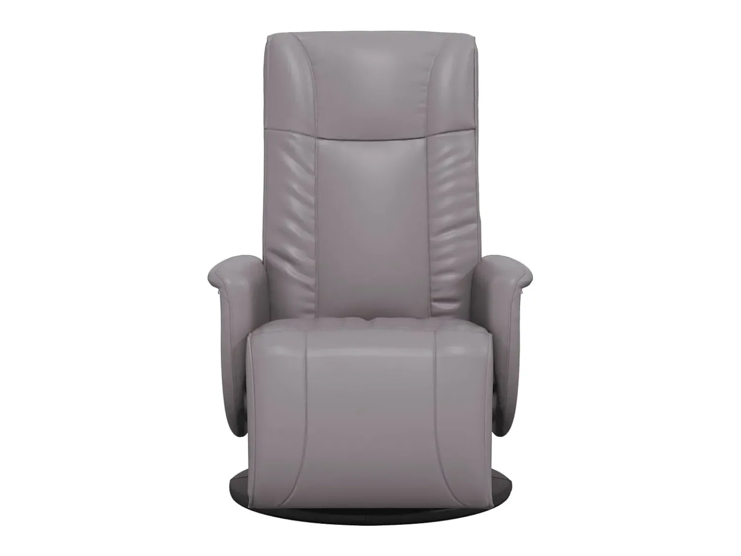Online Poltrona | Cadeira Relax | Cadeira reclinável com apoio de pés couro artificial SHL926123 Cinzento