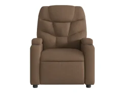 Best Poltrona | Cadeira Relax | Cadeira reclinável tecido SHL947816 Castanho