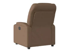 Best Poltrona | Cadeira Relax | Cadeira reclinável tecido SHL947816 Castanho