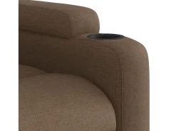 Best Poltrona | Cadeira Relax | Cadeira reclinável tecido SHL947816 Castanho