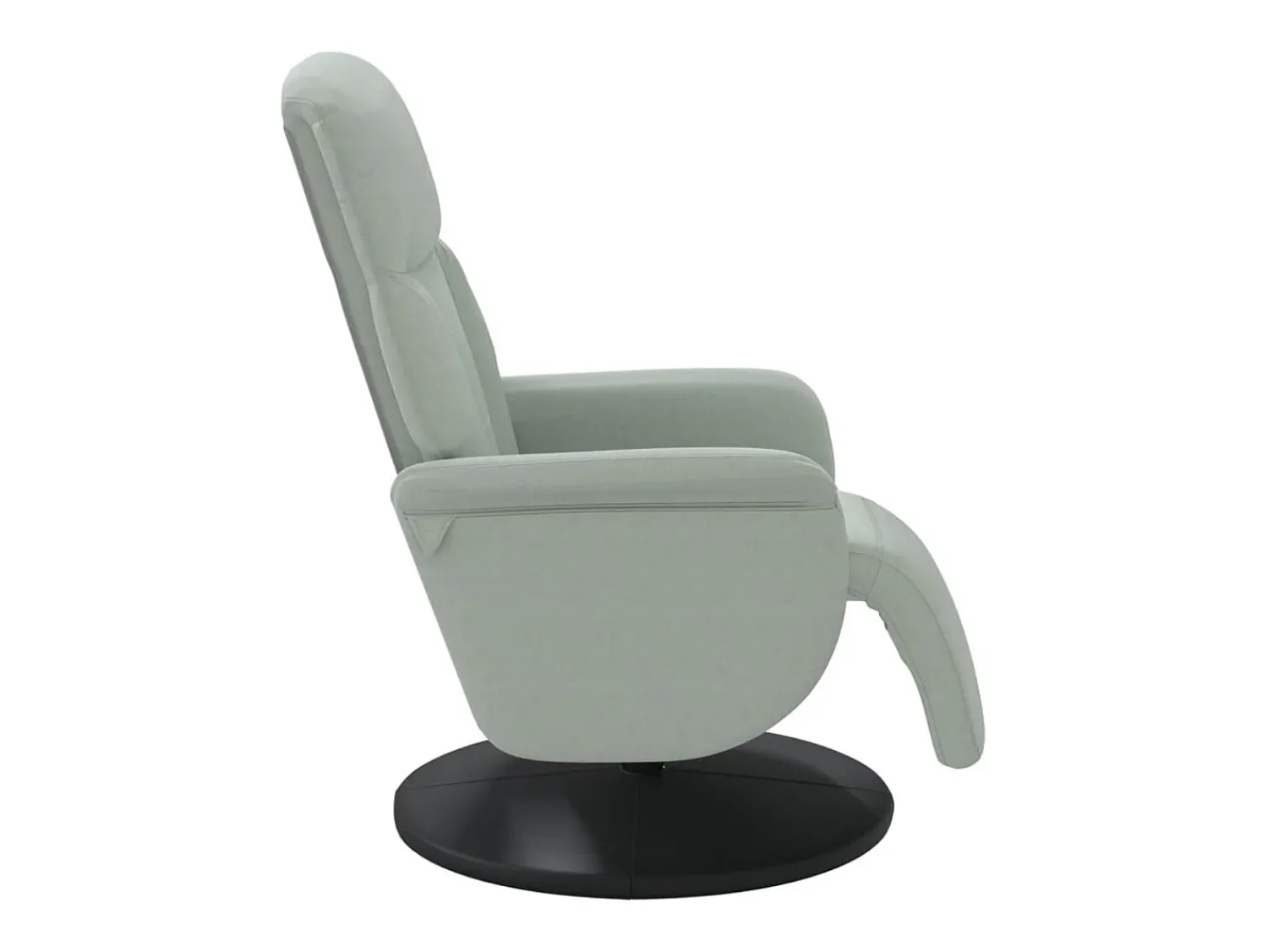 Poltrona* Poltrona | Cadeira Relax | Cadeirão reclinável com apoio de pés veludo -claro SHL819704 Cinzento