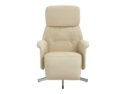 Poltrona* Poltrona | Cadeira Relax | Cadeira reclinável com apoio de pés tecido SHL650418 Creme