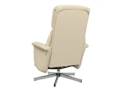 Poltrona* Poltrona | Cadeira Relax | Cadeira reclinável com apoio de pés tecido SHL650418 Creme