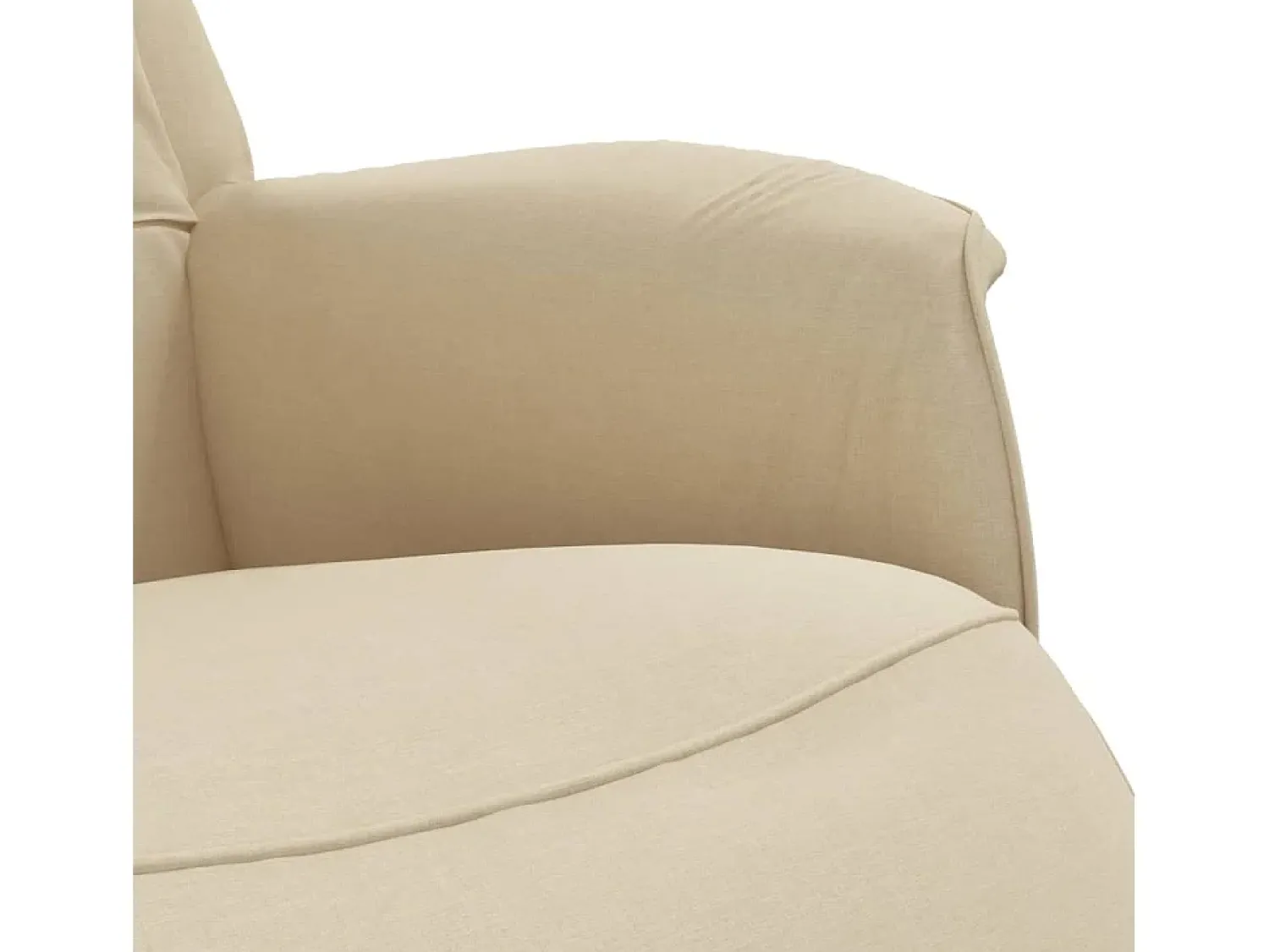 Poltrona* Poltrona | Cadeira Relax | Cadeira reclinável com apoio de pés tecido SHL650418 Creme
