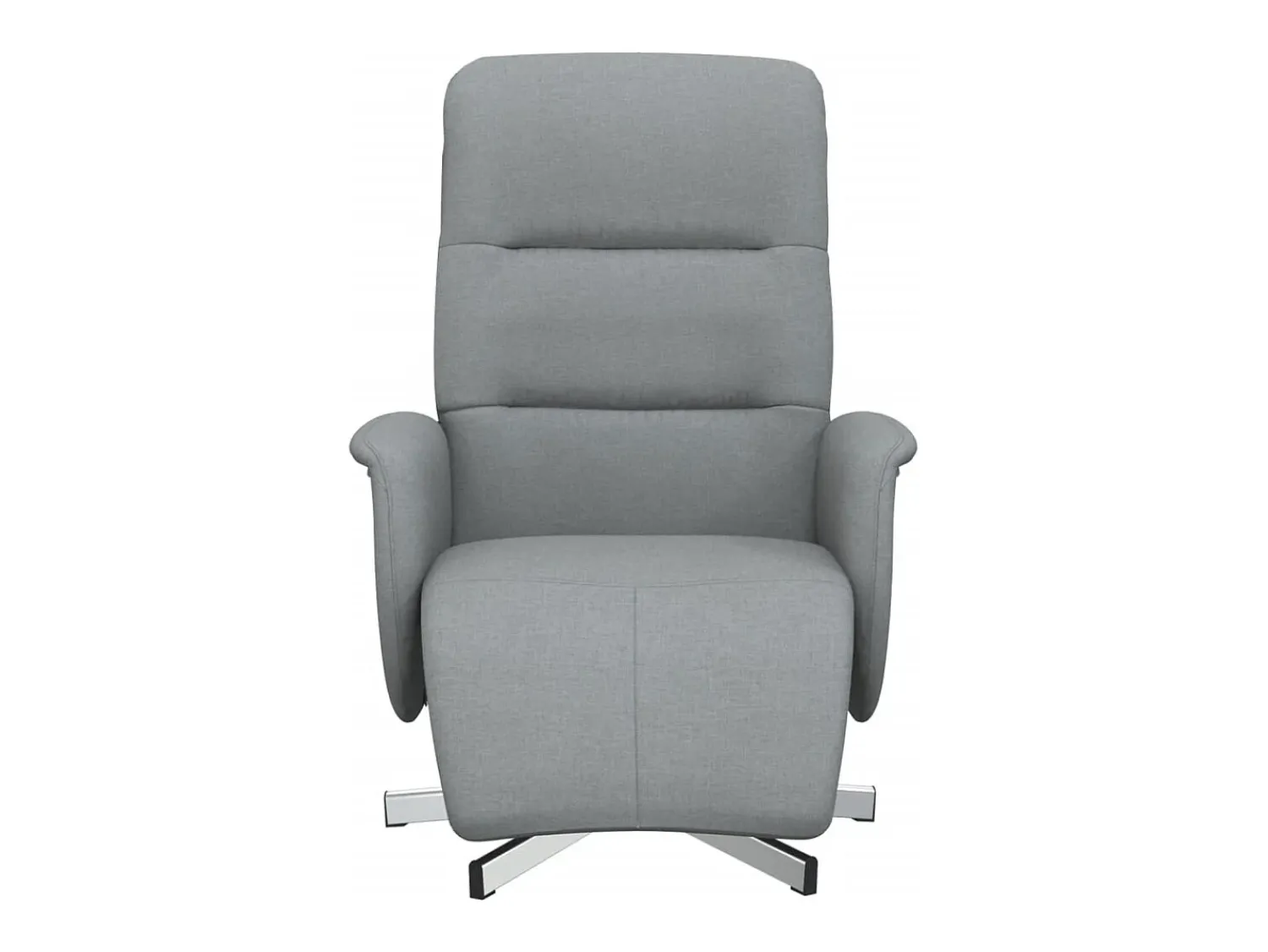 Poltrona| Poltrona | Cadeira Relax | Cadeira reclinável com apoio de pés tecido -claro SHL331838 Cinzento