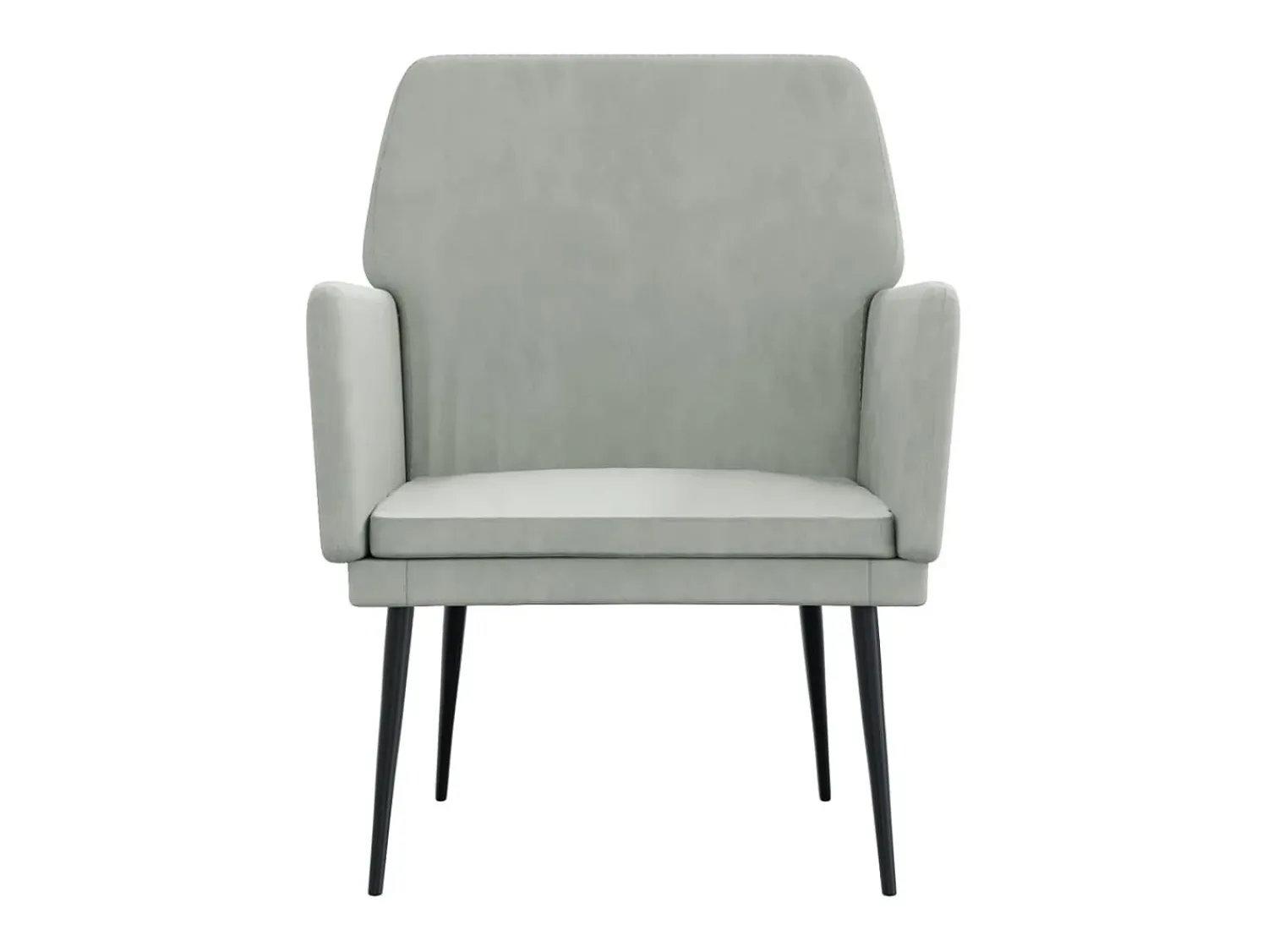 Poltrona* Poltrona | Cadeira Relax com apoio de braços 62x79x79 veludo -claro SHL620661 Cinzento