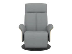 Poltrona* Poltrona | Cadeira Relax | Cadeira reclinável com apoio de pés tecido -claro SHL450008 Cinzento