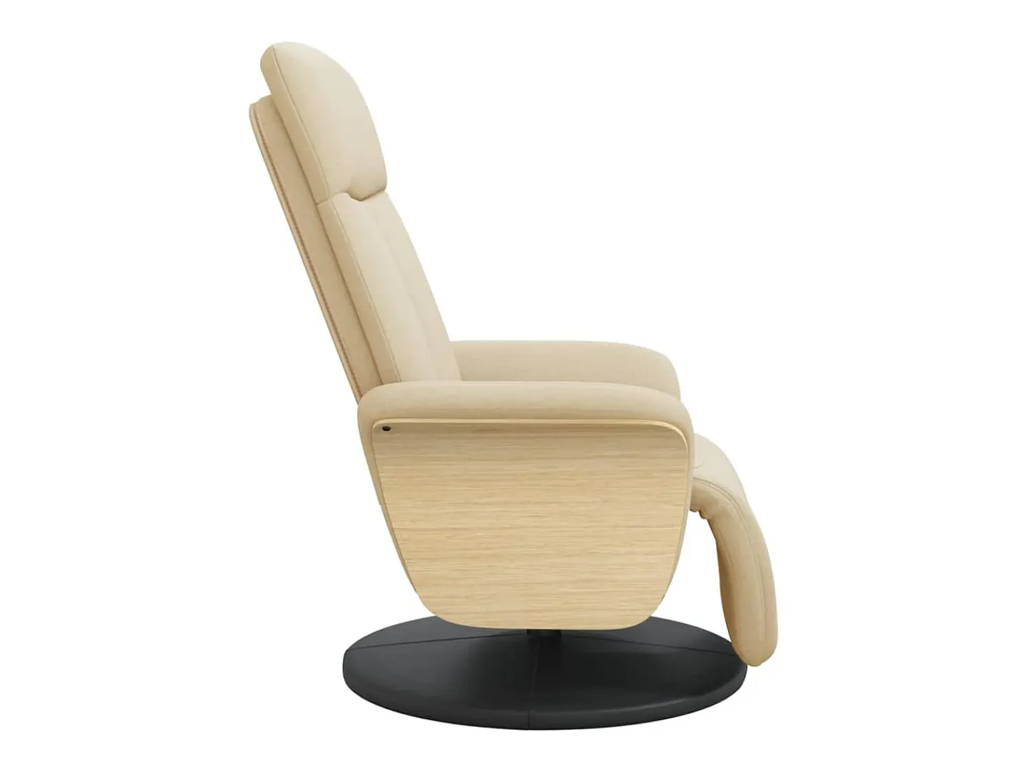 Poltrona* Poltrona | Cadeira Relax | Cadeira reclinável com apoio de pés tecido SHL45156 Creme