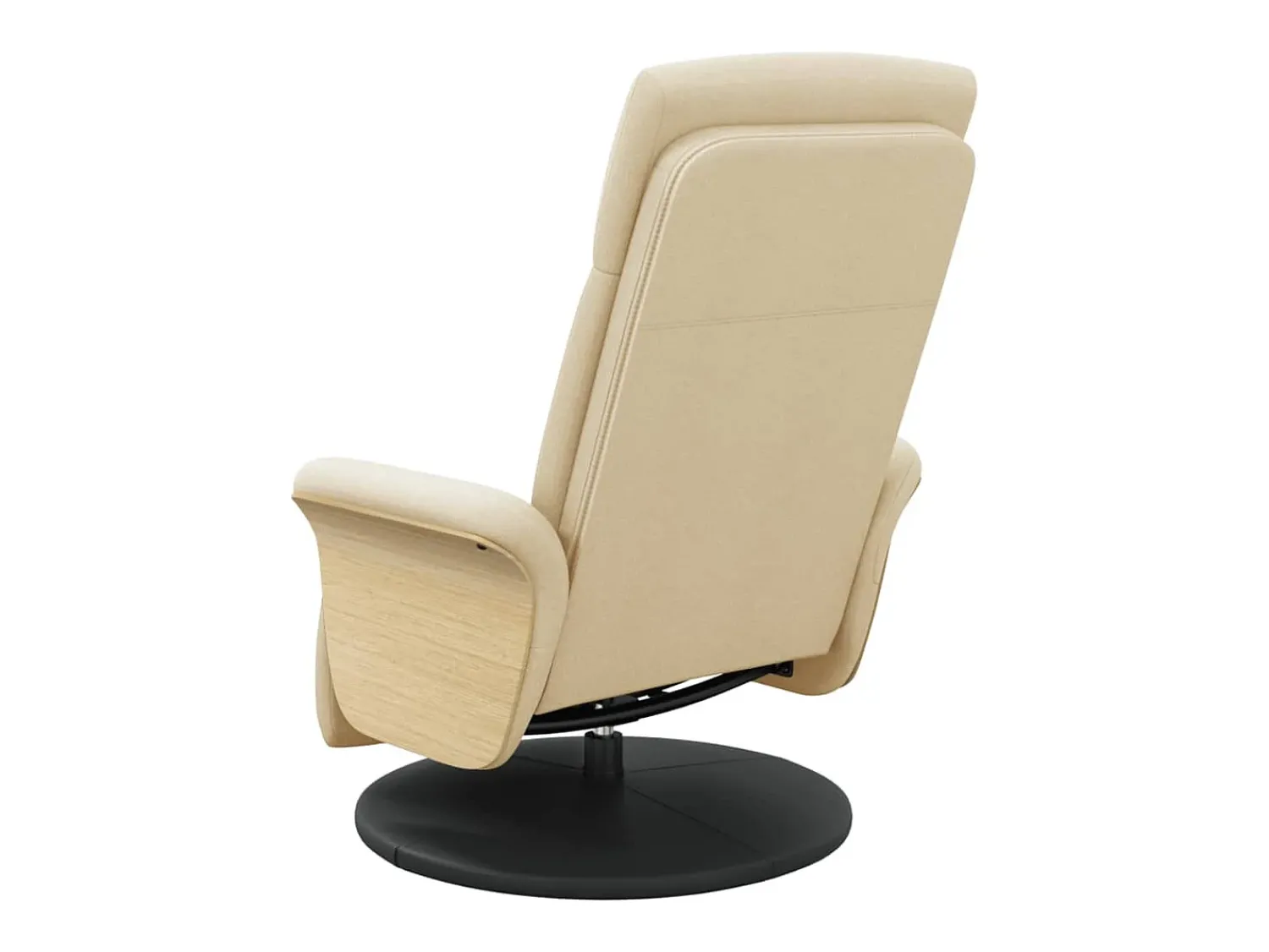 Poltrona* Poltrona | Cadeira Relax | Cadeira reclinável com apoio de pés tecido SHL45156 Creme