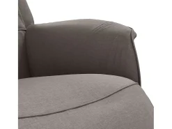 Poltrona* Poltrona | Cadeira Relax | Cadeira reclinável com apoio de pés tecido cinzento-acastanhado SHL929055 Taupe
