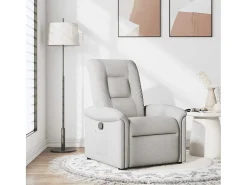Best Poltrona | Cadeira Relax | Cadeira reclinável tecido nuvem SHL651771 Cinzento