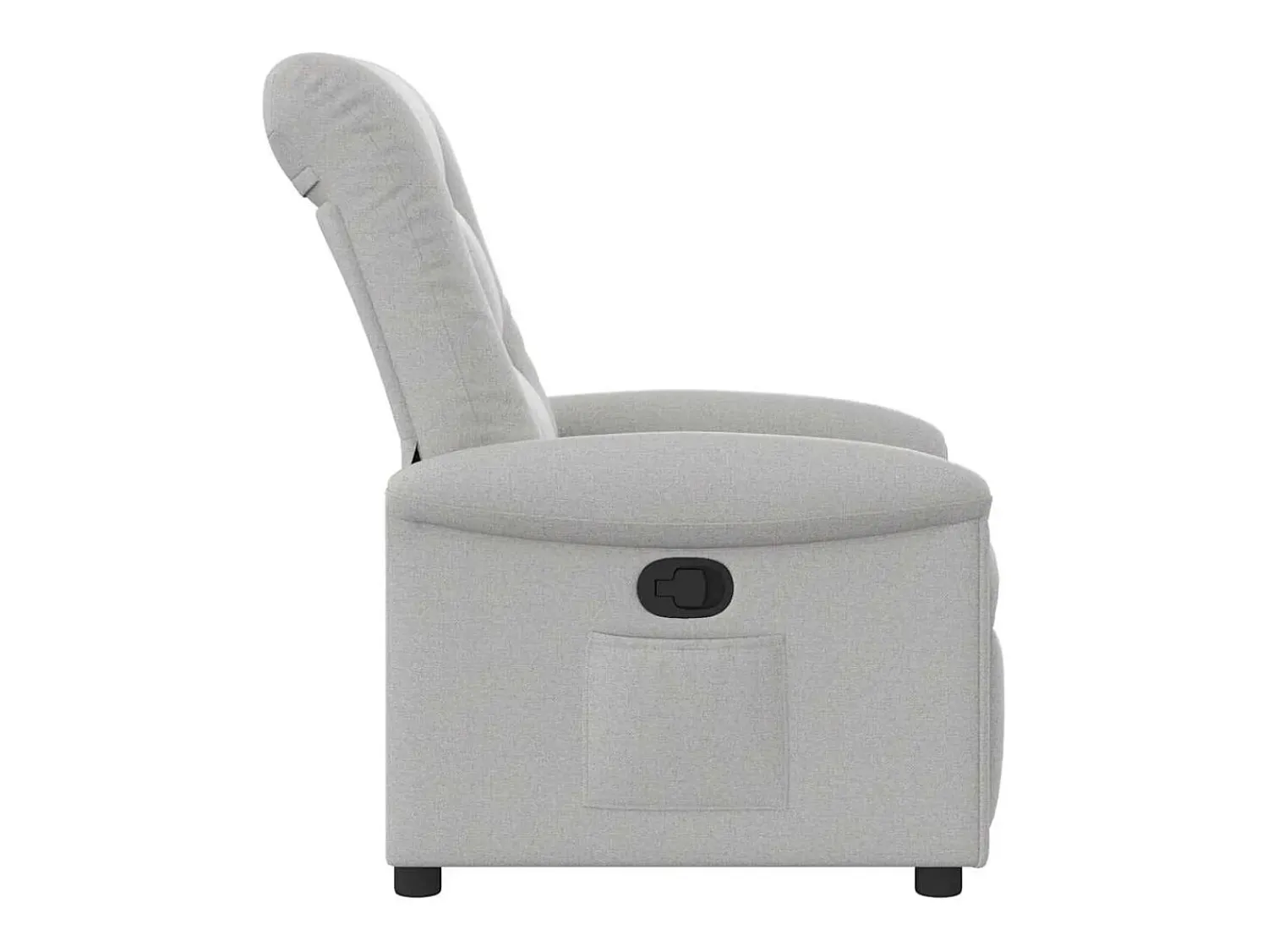 Best Poltrona | Cadeira Relax | Cadeira reclinável tecido nuvem SHL651771 Cinzento
