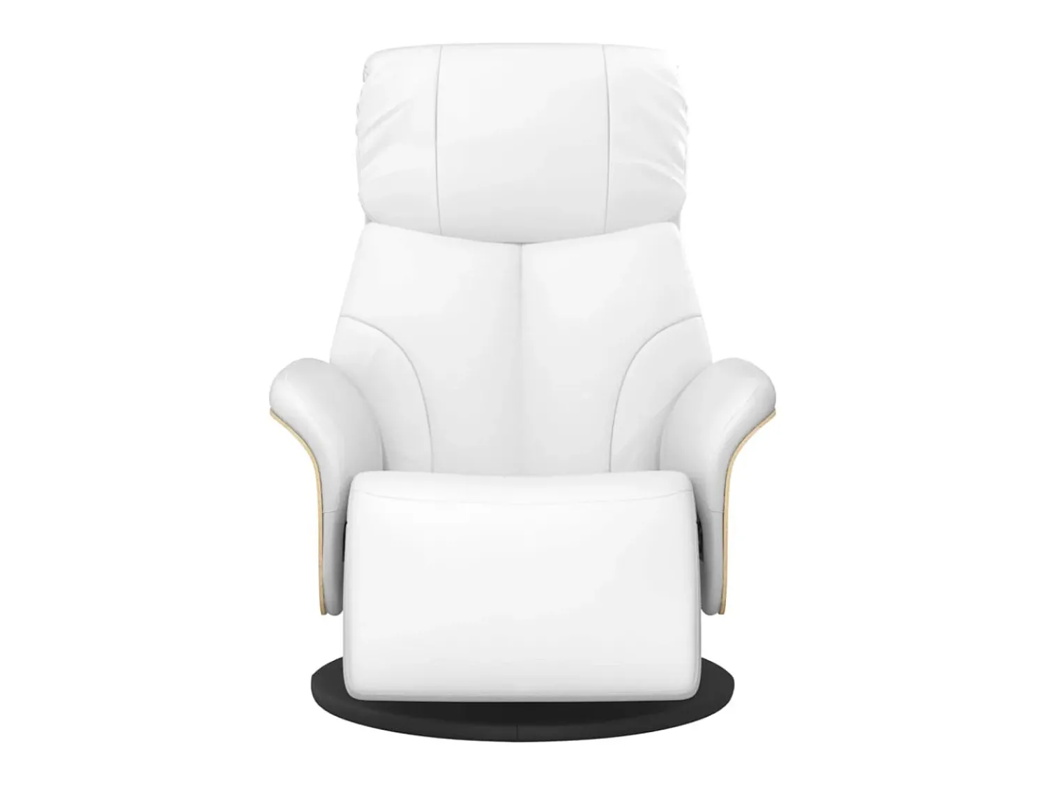 Poltrona| Poltrona | Cadeira Relax | Cadeira reclinável com apoio de pés couro artificial SHL947772 Branco