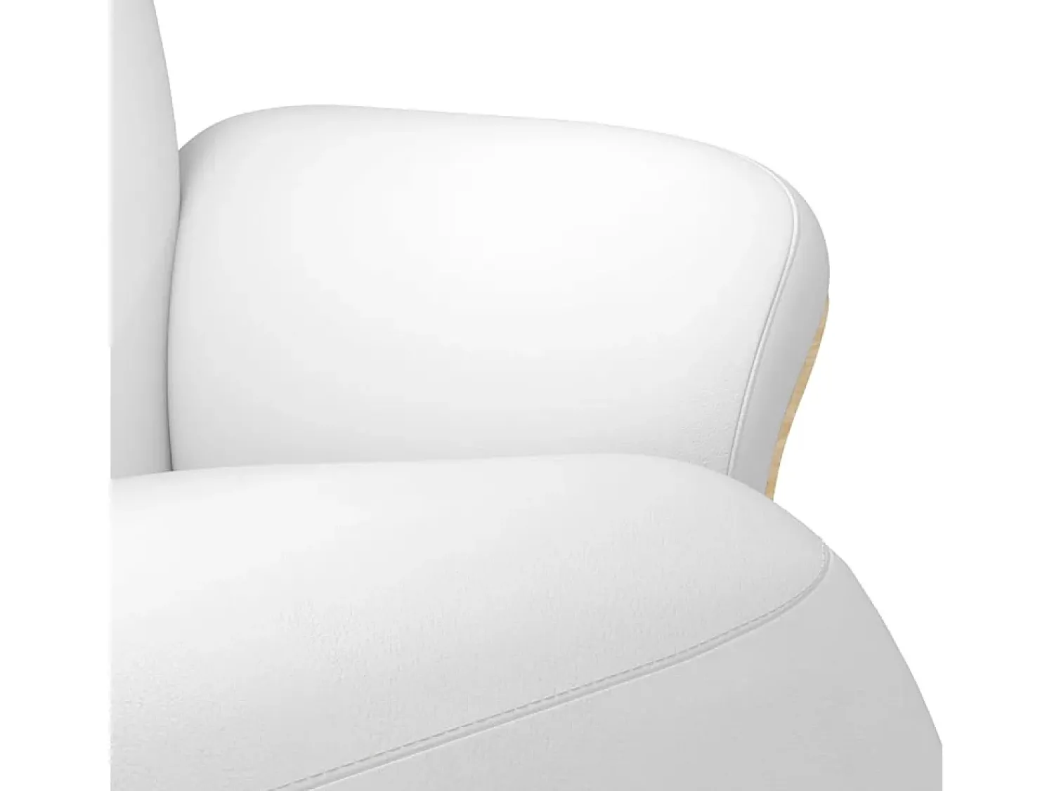 Poltrona| Poltrona | Cadeira Relax | Cadeira reclinável com apoio de pés couro artificial SHL947772 Branco