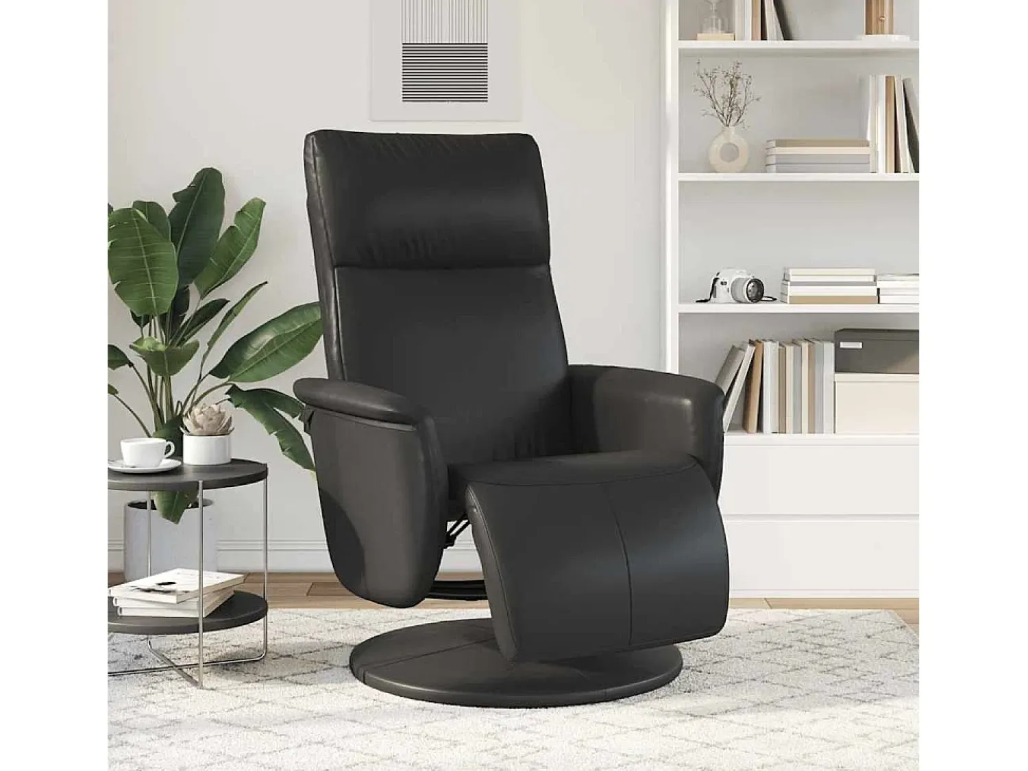 Poltrona | Cadeira Relax | Cadeira reclinável com apoio de pés couro artificial SHL532682^ Poltrona