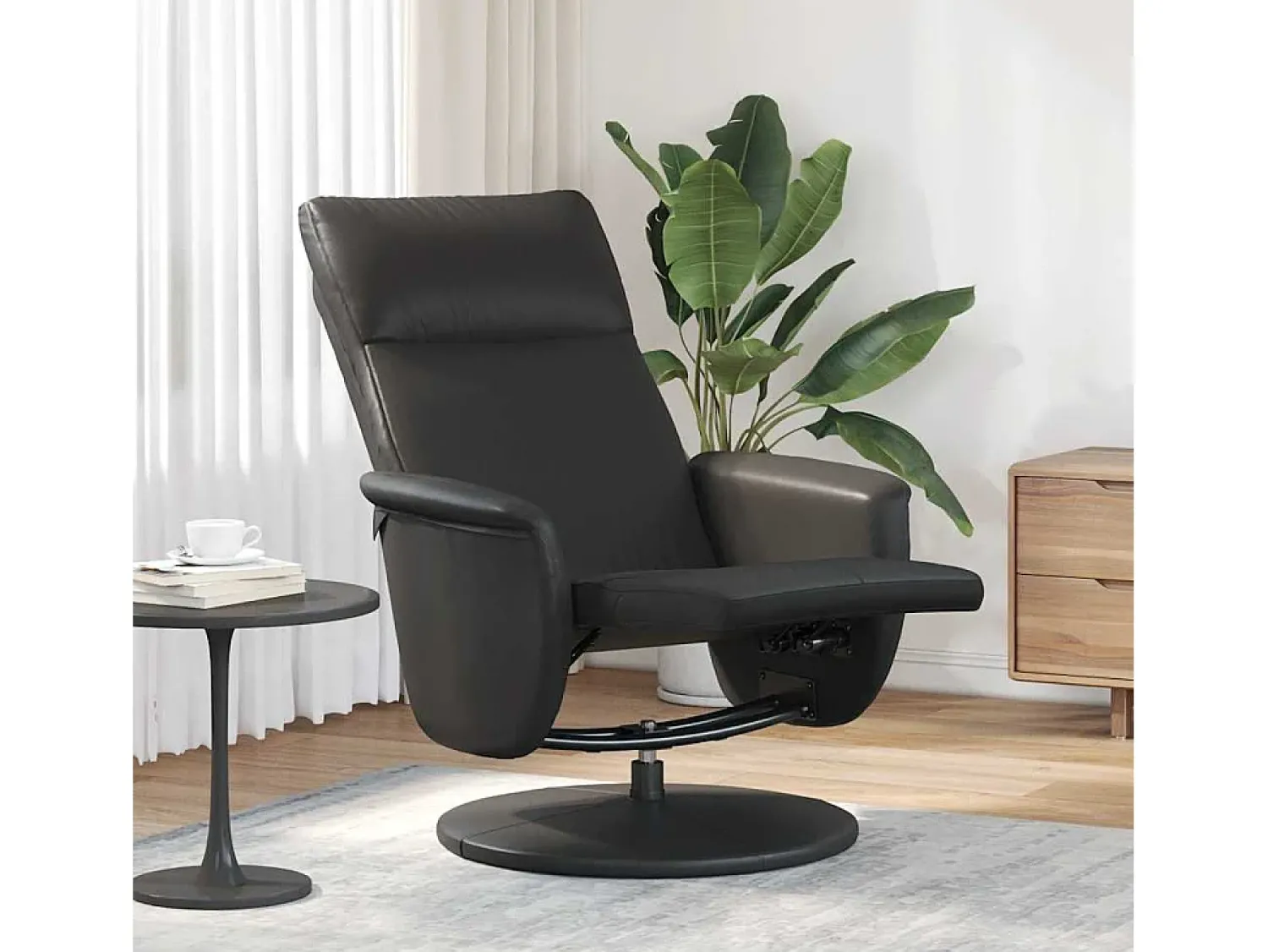 Poltrona | Cadeira Relax | Cadeira reclinável com apoio de pés couro artificial SHL532682^ Poltrona