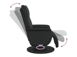 Poltrona | Cadeira Relax | Cadeira reclinável com apoio de pés couro artificial SHL532682^ Poltrona