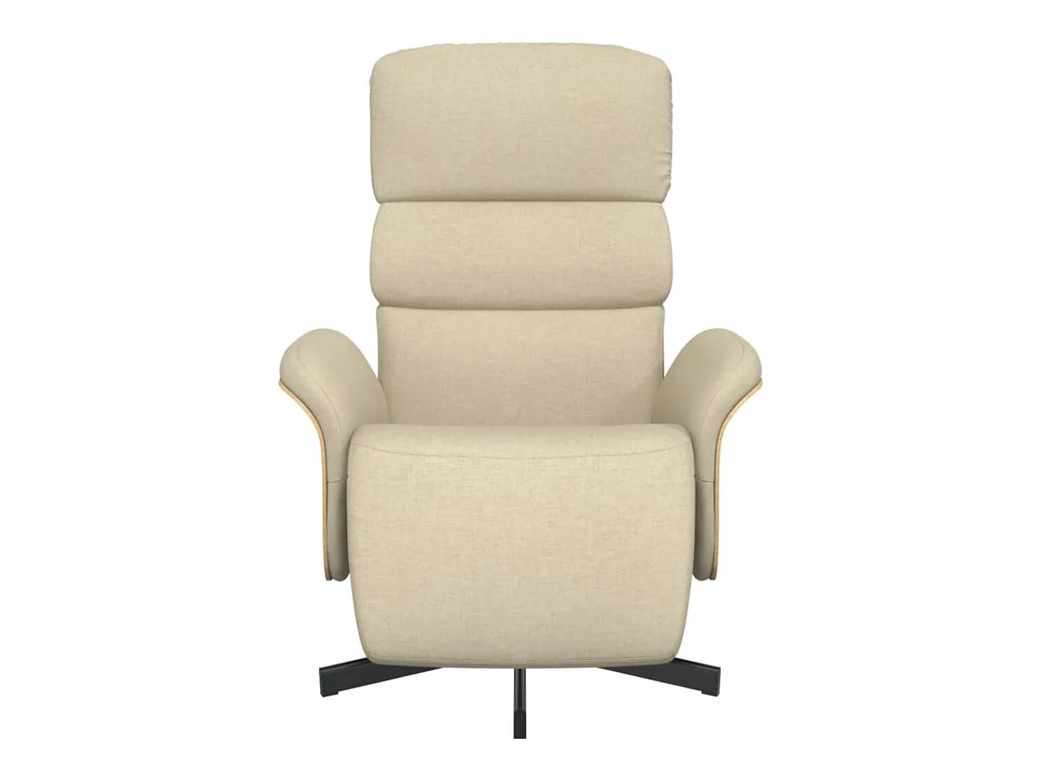 Poltrona* Poltrona | Cadeira Relax | Cadeira reclinável com apoio de pés tecido SHL624927 Creme