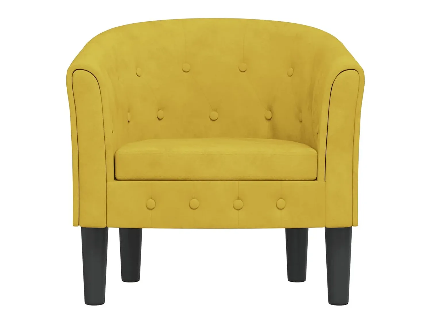 Online Poltrona | Cadeira Relax | Poltrona Confortável para Sala veludo SHL728291 Amarelo