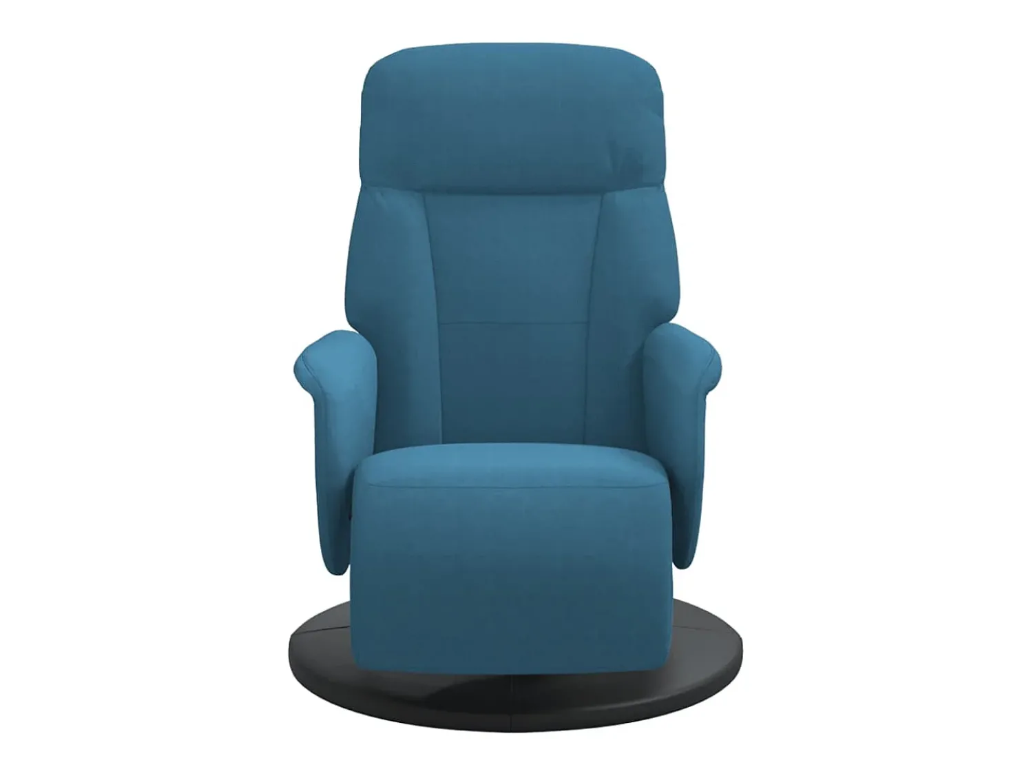 Discount Poltrona | Cadeira Relax | Cadeirão reclinável com apoio de pés veludo SHL632316 Azul