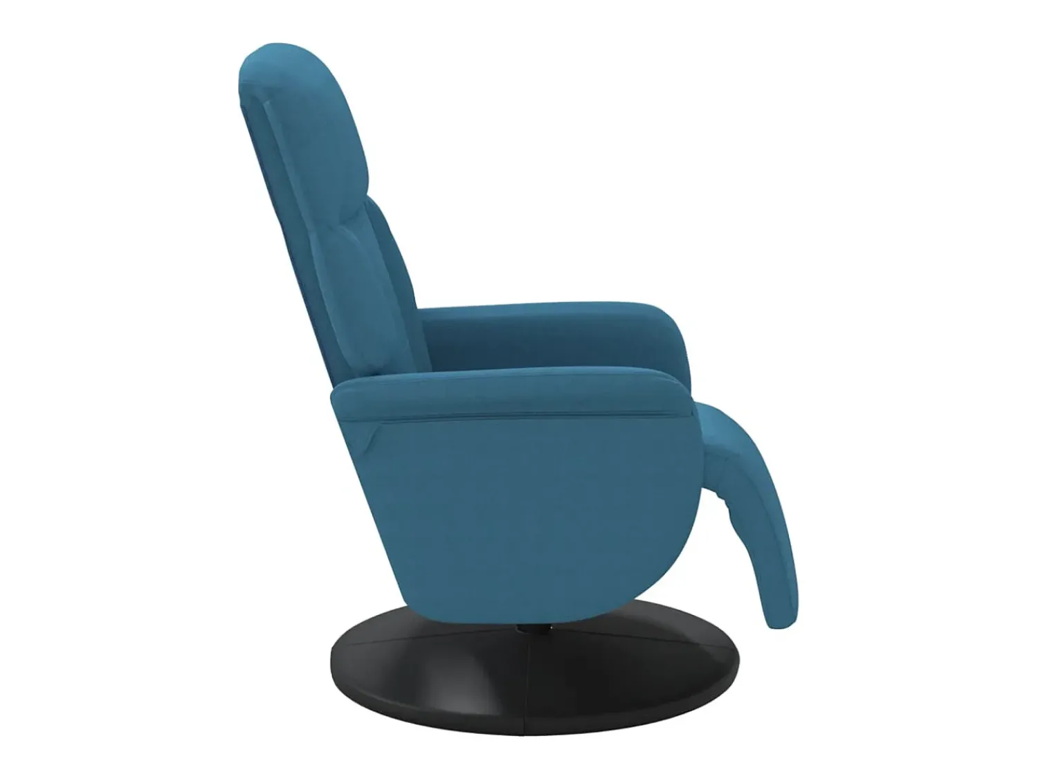 Discount Poltrona | Cadeira Relax | Cadeirão reclinável com apoio de pés veludo SHL632316 Azul