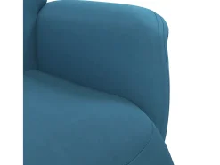 Discount Poltrona | Cadeira Relax | Cadeirão reclinável com apoio de pés veludo SHL632316 Azul