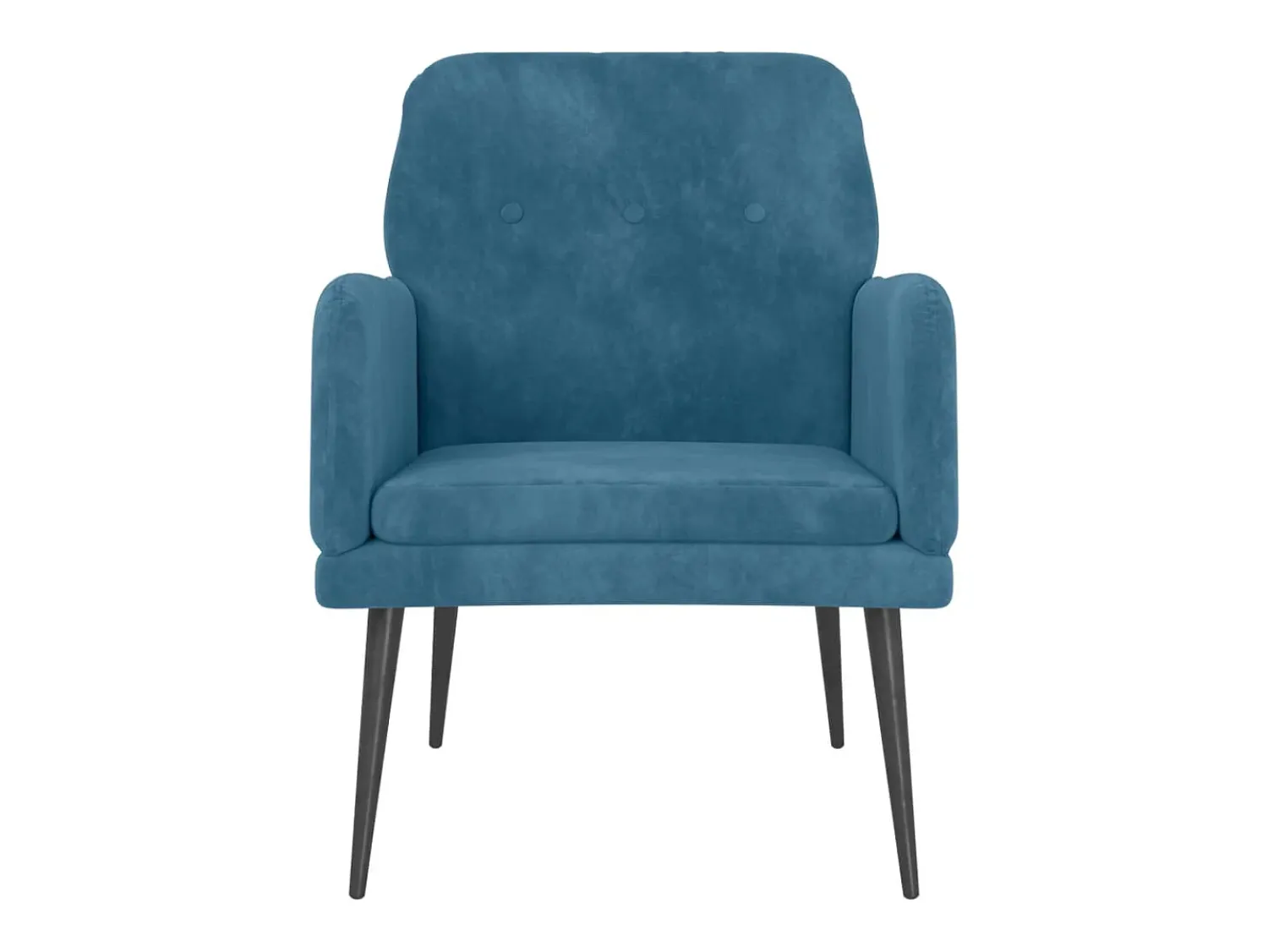 Best Poltrona | Cadeira Relax com apoio de braços 62x79x79 cm veludo SHL33809 Azul