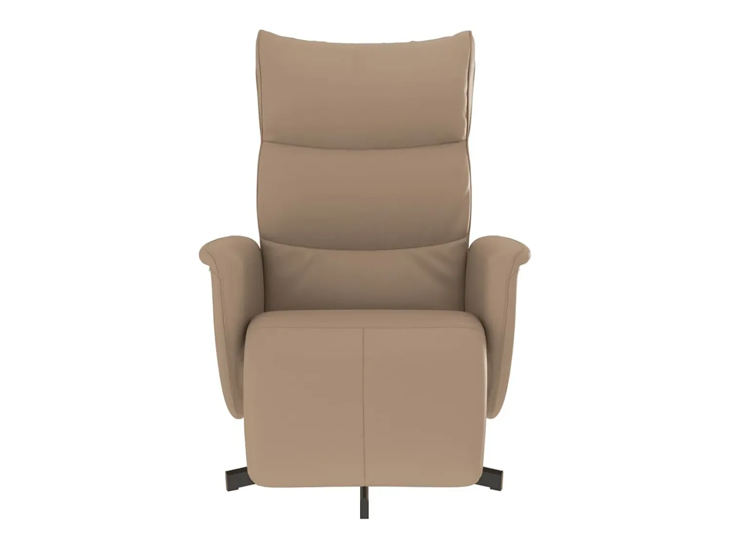 Poltrona | Cadeira Relax | Cadeira reclinável com apoio de pés couro artificial cappuccino SHL5939^ Poltrona