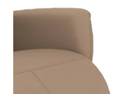 Poltrona | Cadeira Relax | Cadeira reclinável com apoio de pés couro artificial cappuccino SHL5939^ Poltrona