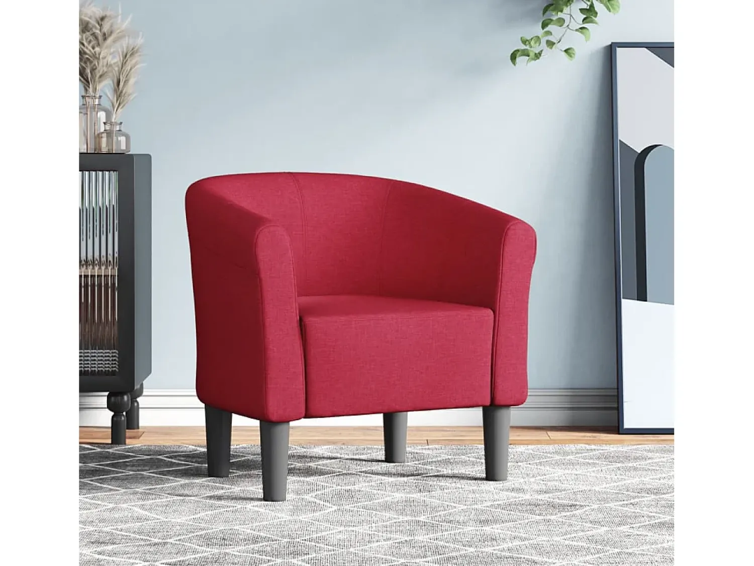 Poltrona* Poltrona | Cadeira Relax | Poltrona Confortável para Sala tecido tinto SHL246021 Vermelho