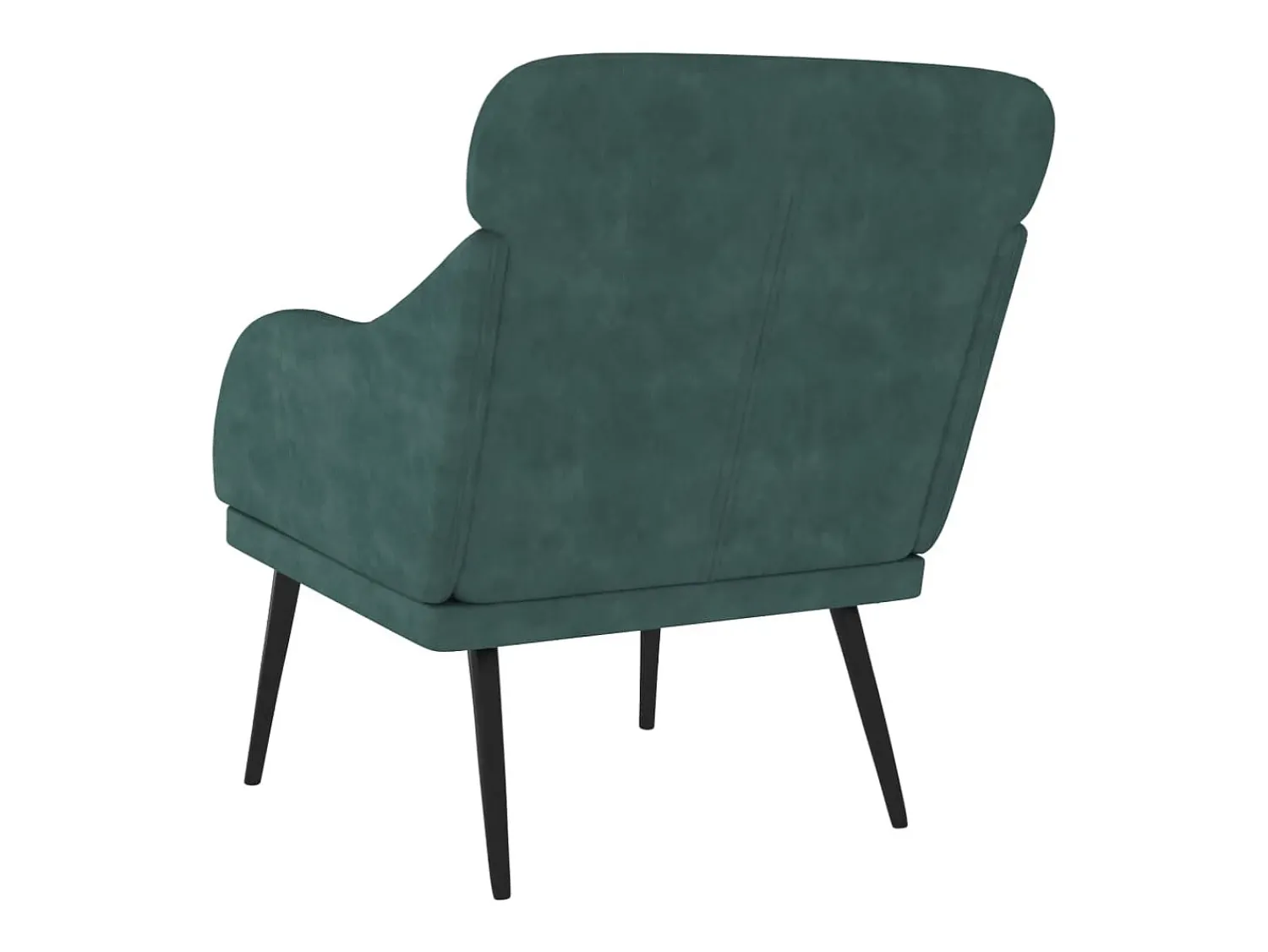 Poltrona| Poltrona | Cadeira Relax com apoio de braços 63x76x80 cm veludo verde-escuro SHL403863 Verde pinho