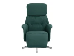 Poltrona* Poltrona | Cadeira Relax | Cadeira reclinável com apoio de pés tecido tecido verde-escuro SHL73807 Verde pinho
