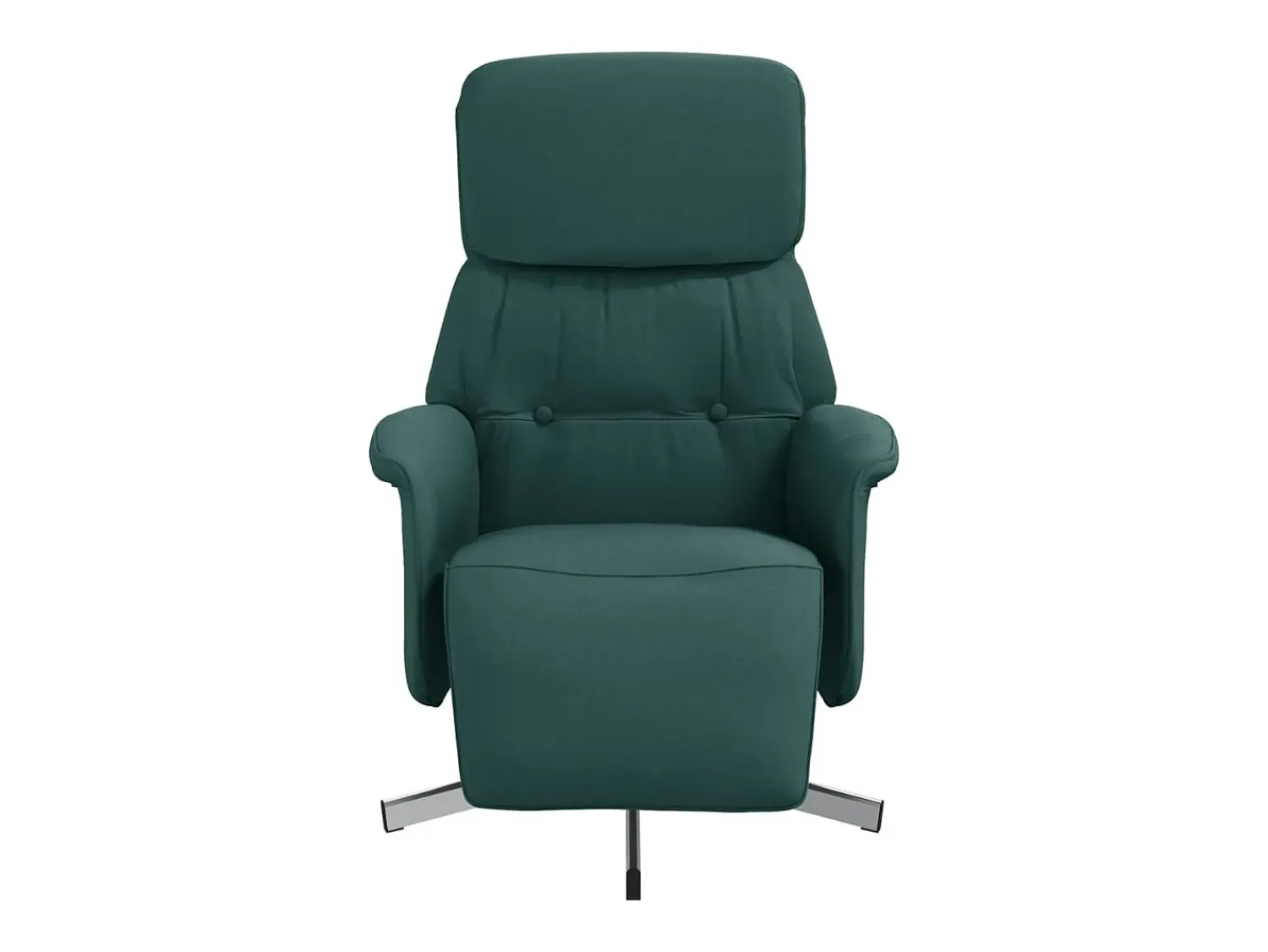 Poltrona* Poltrona | Cadeira Relax | Cadeira reclinável com apoio de pés tecido tecido verde-escuro SHL73807 Verde pinho