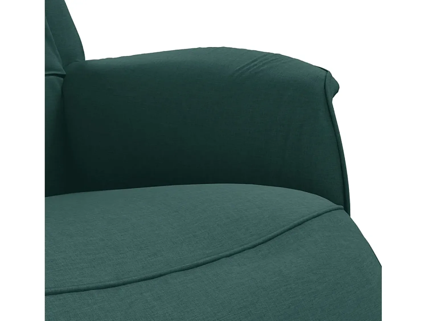 Poltrona* Poltrona | Cadeira Relax | Cadeira reclinável com apoio de pés tecido tecido verde-escuro SHL73807 Verde pinho