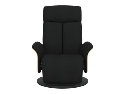 Poltrona* Poltrona | Cadeira Relax | Cadeira reclinável com apoio de pés tecido SHL50996 Preto