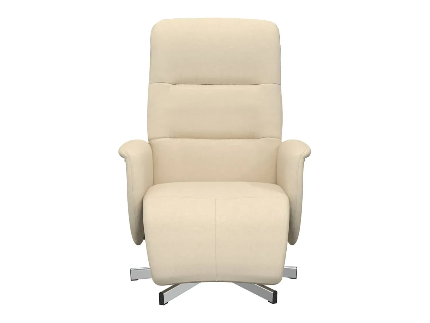 Poltrona* Poltrona | Cadeira Relax | Cadeira reclinável com apoio de pés tecido SHL677805 Creme