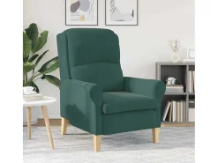 Poltrona | Cadeira Relax | Poltrona Confortável para Sala -escuro 76x94x102 cm Veludo SHL248648^ Poltrona