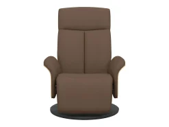 Poltrona* Poltrona | Cadeira Relax | Cadeira reclinável com apoio de pés tecido SHL862785 Castanho