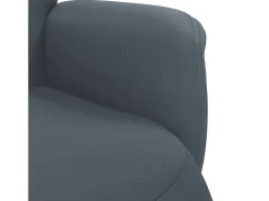 Poltrona | Cadeira Relax | Cadeirão reclinável com apoio de pés veludo cinzento-escuro SHL663110^ Poltrona