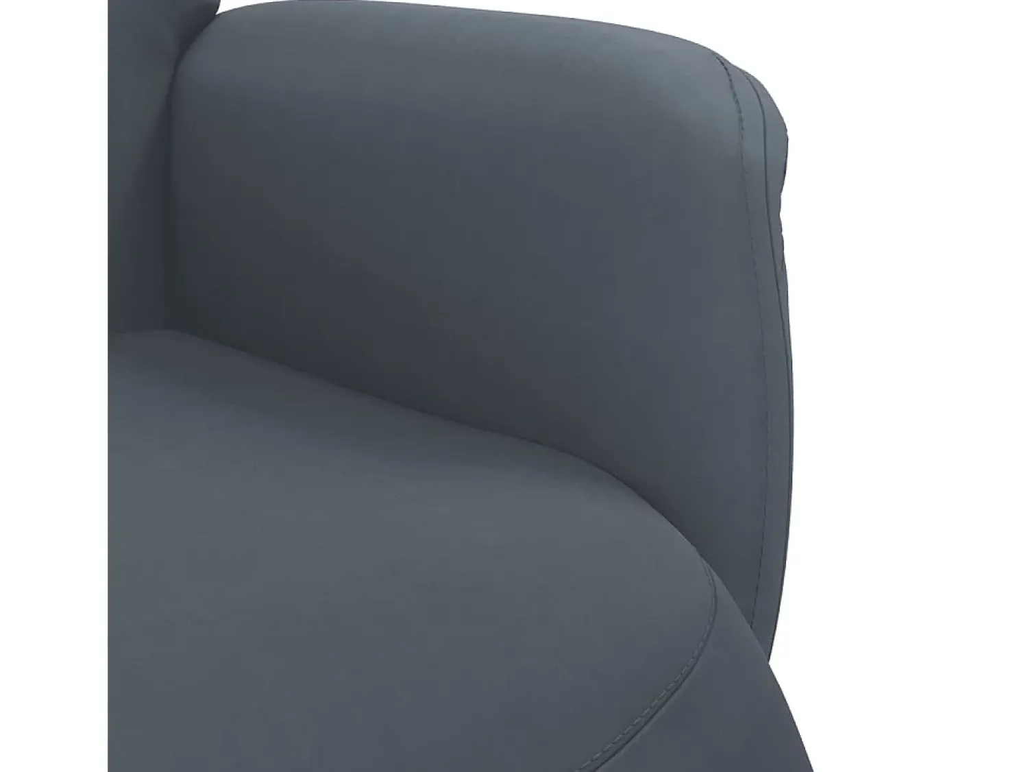 Poltrona | Cadeira Relax | Cadeirão reclinável com apoio de pés veludo cinzento-escuro SHL663110^ Poltrona