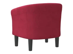 Poltrona| Poltrona | Cadeira Relax | Poltrona Confortável para Sala veludo tinto SHL183638 Vermelho
